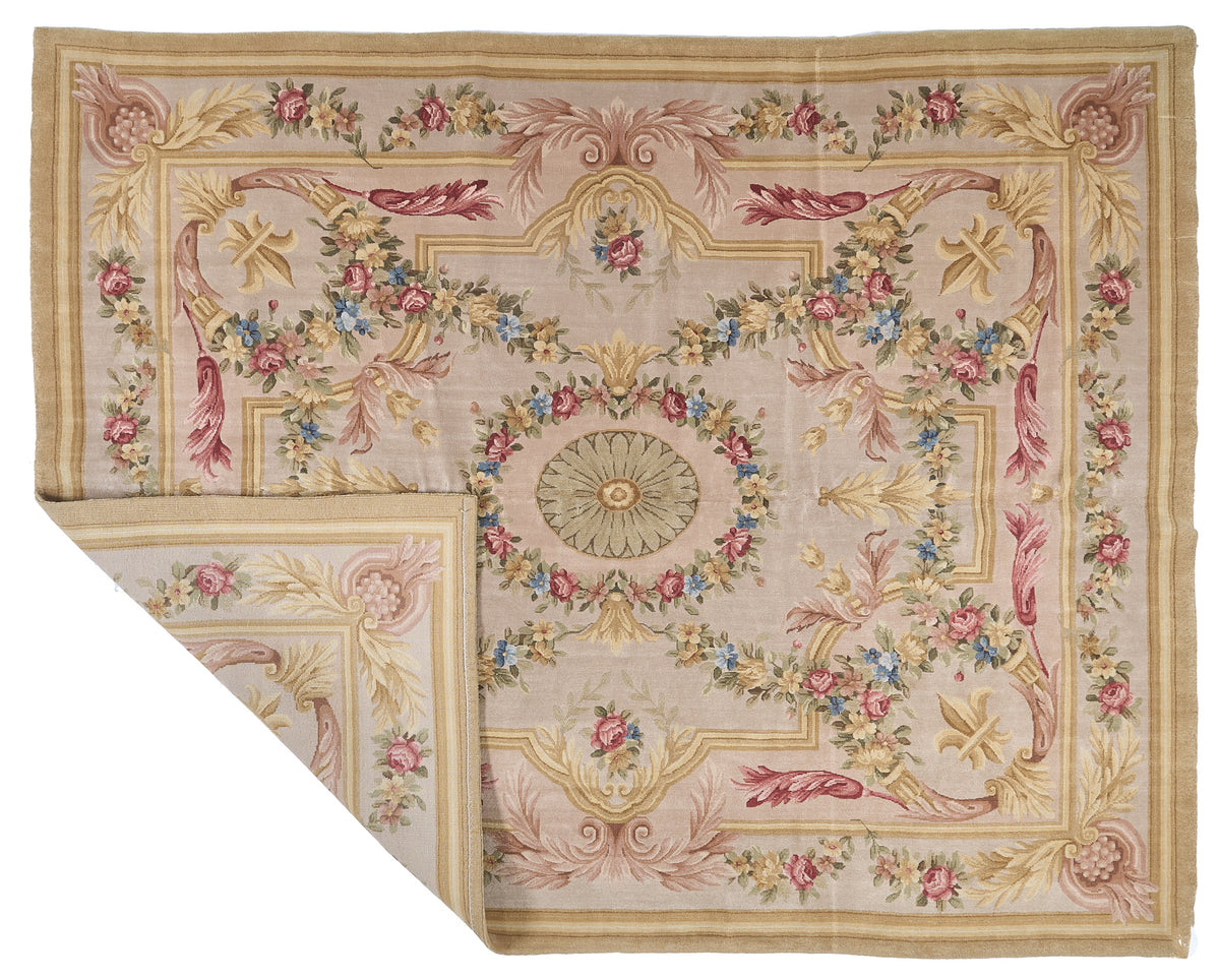 8073 Hand Knotted Savonnerie Carpet