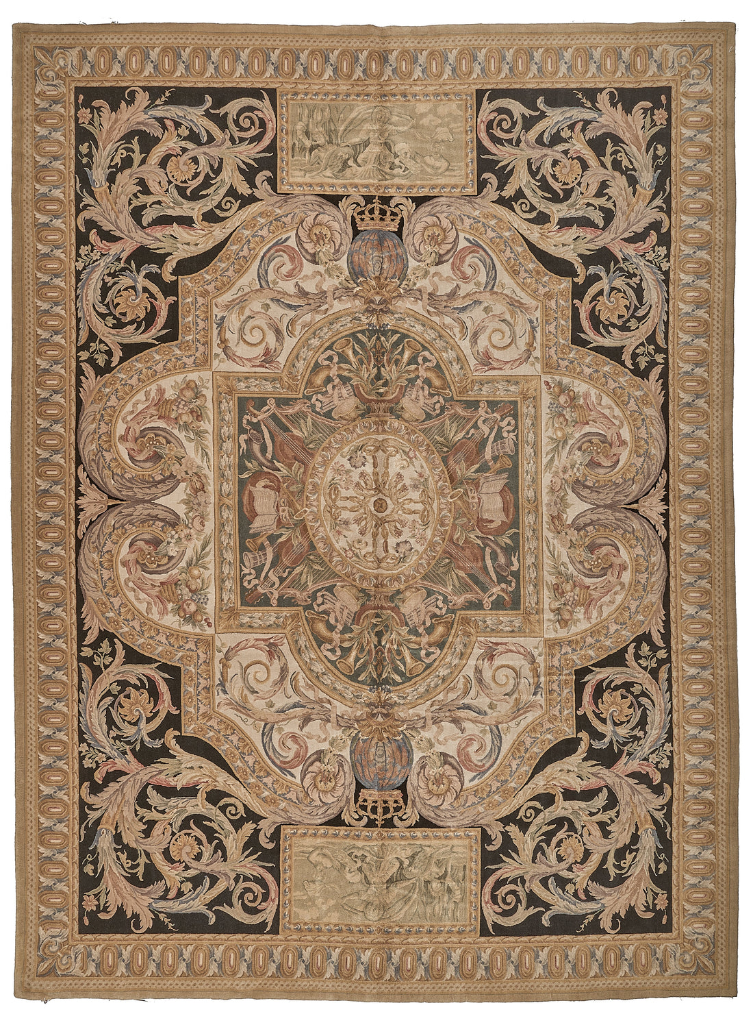 8074 Hand Knotted Savonnerie Carpet