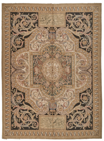 8074 Hand Knotted Savonnerie Carpet