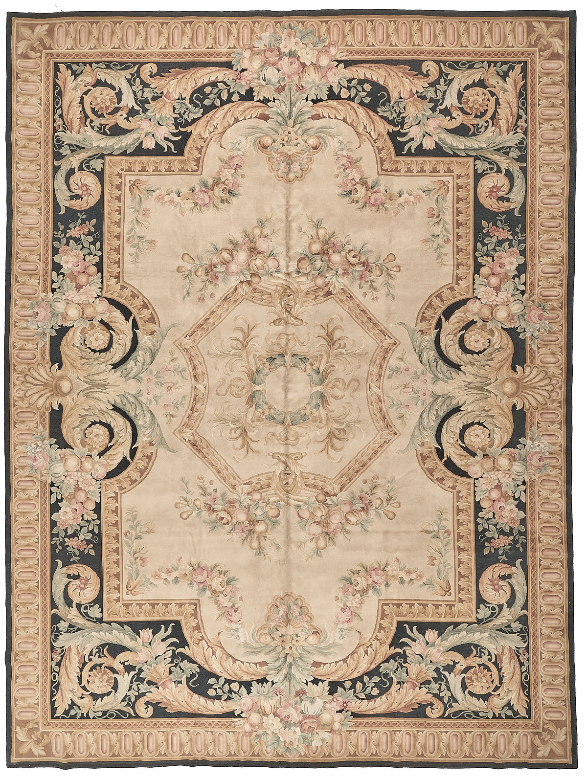 8075 Hand Knotted Savonnerie Carpet