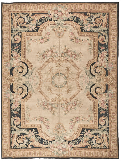 8075 Hand Knotted Savonnerie Carpet