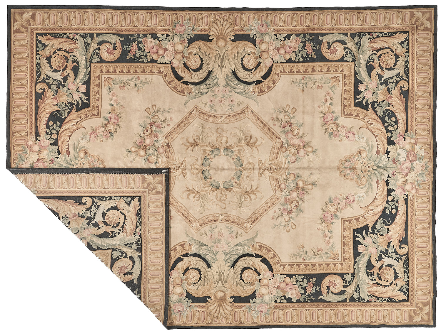 8075 Hand Knotted Savonnerie Carpet