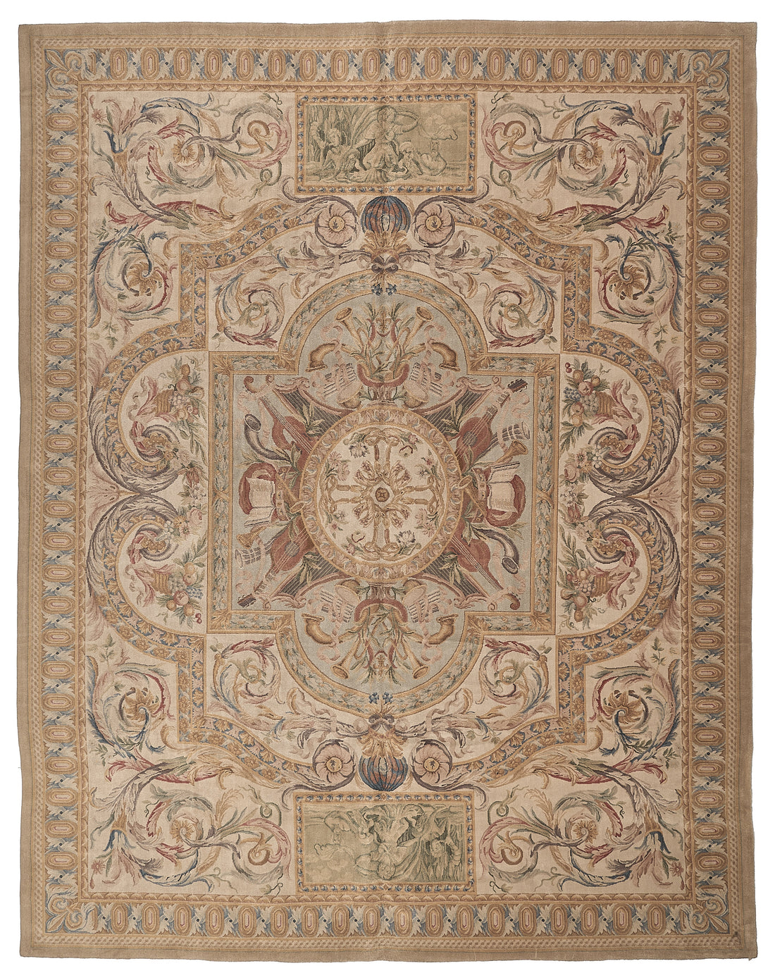 8076 Hand Knotted Savonnerie Carpet