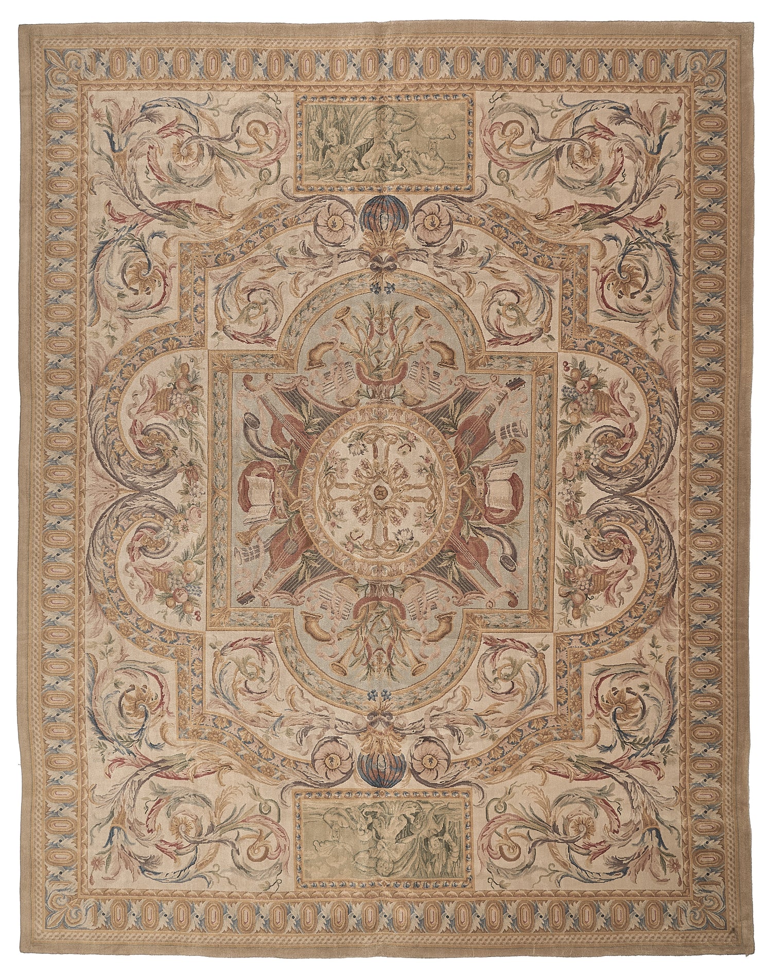 8076 Hand Knotted Savonnerie Carpet