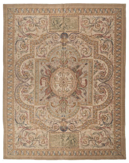 8076 Hand Knotted Savonnerie Carpet