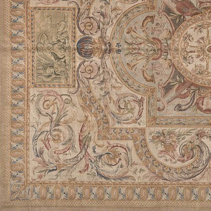 8076 Hand Knotted Savonnerie Carpet