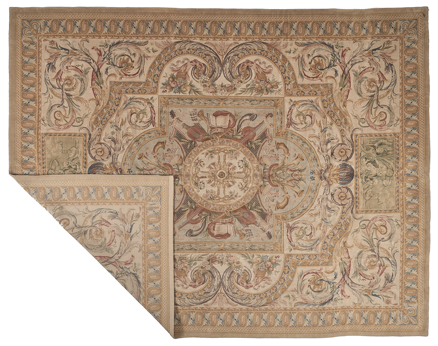 8076 Hand Knotted Savonnerie Carpet