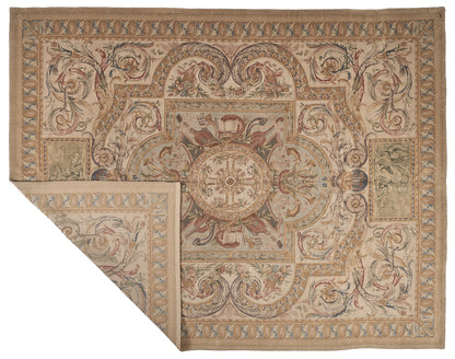 8076 Hand Knotted Savonnerie Carpet