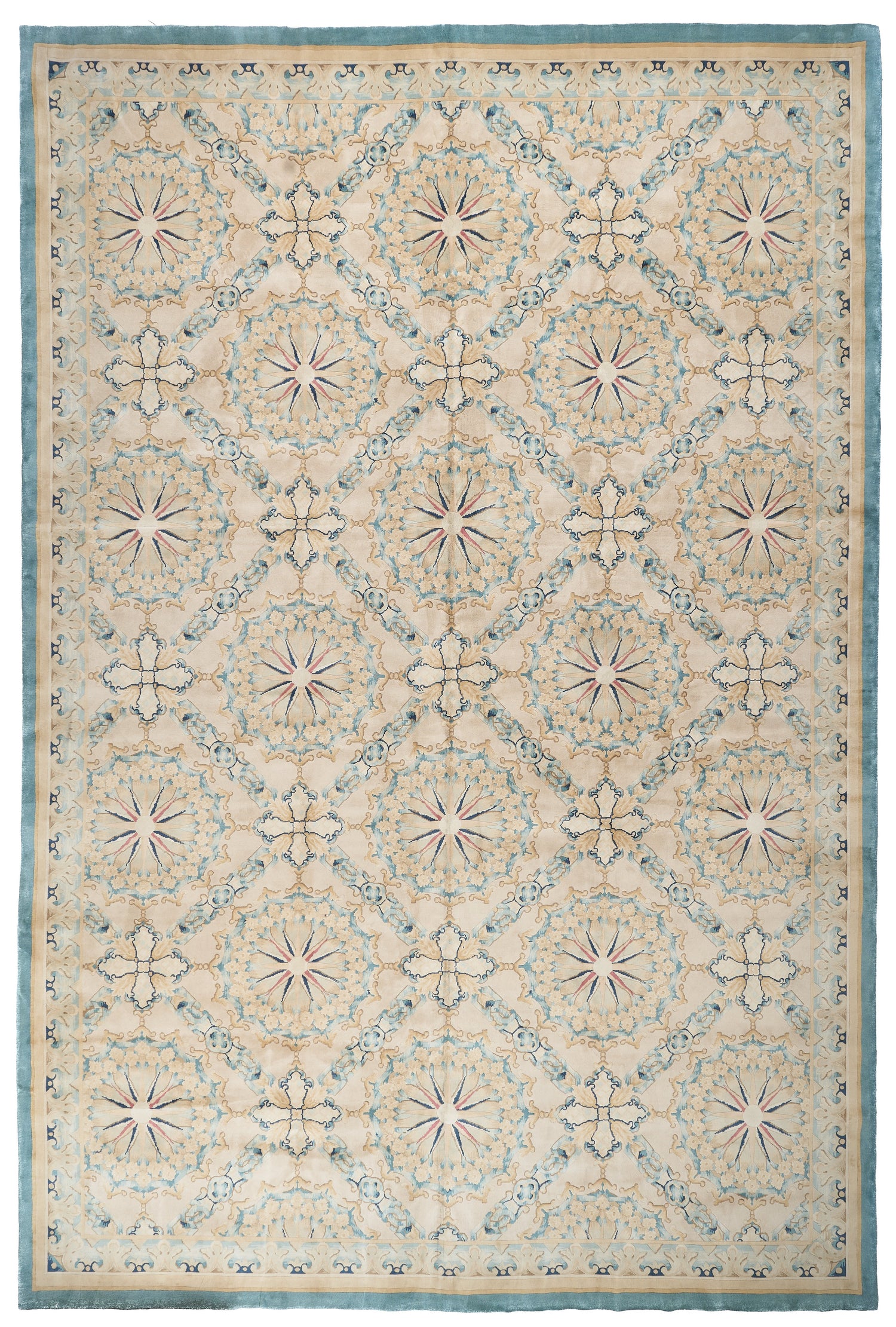 8077 Hand Knotted Savonnerie Carpet