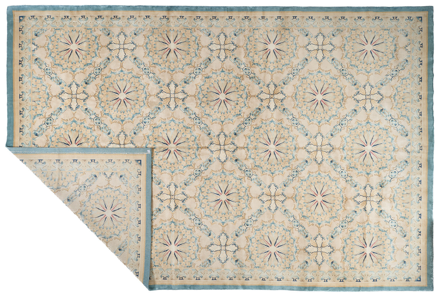 8077 Hand Knotted Savonnerie Carpet
