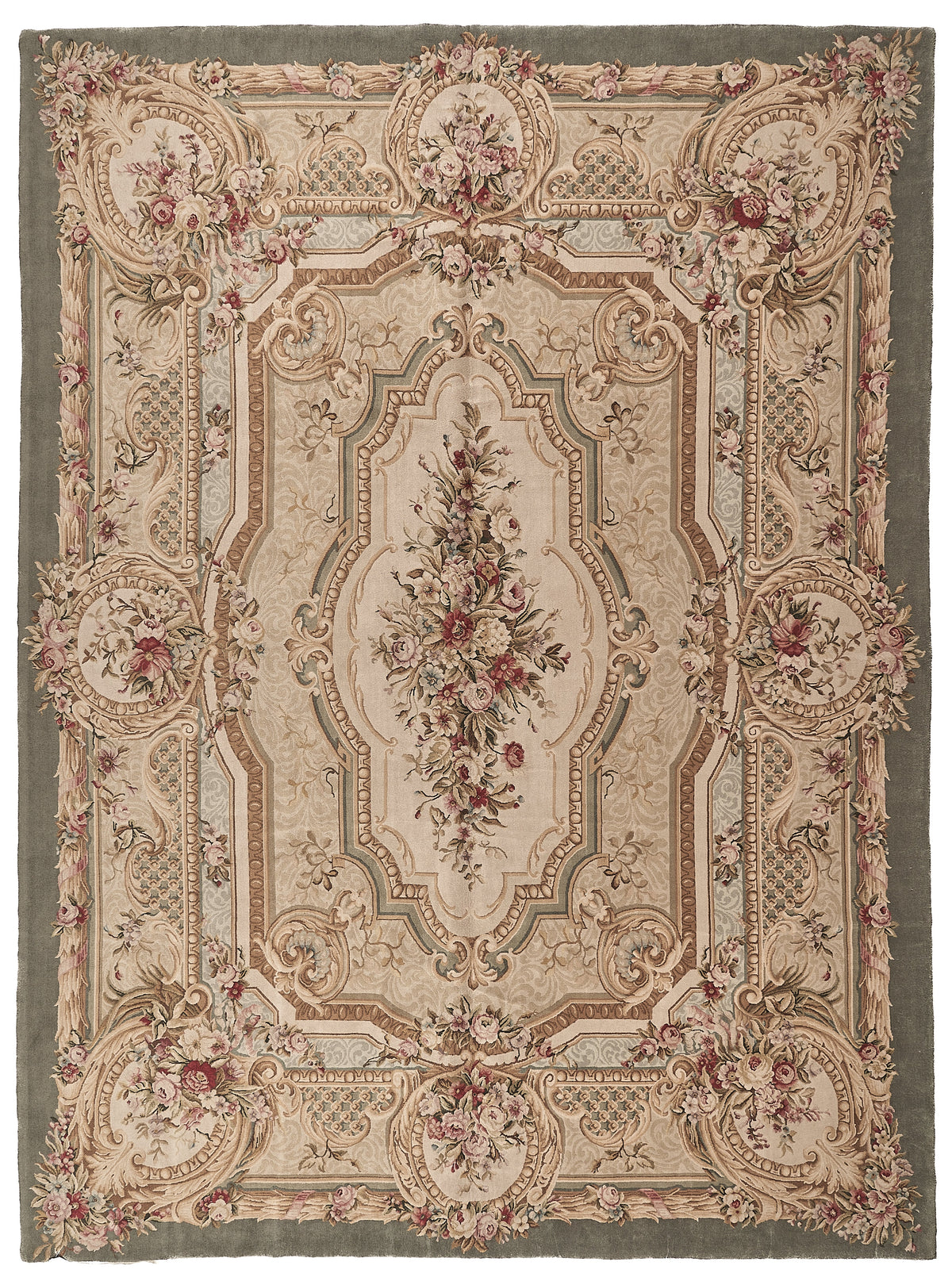 8086 Hand Knotted Savonnerie Carpet
