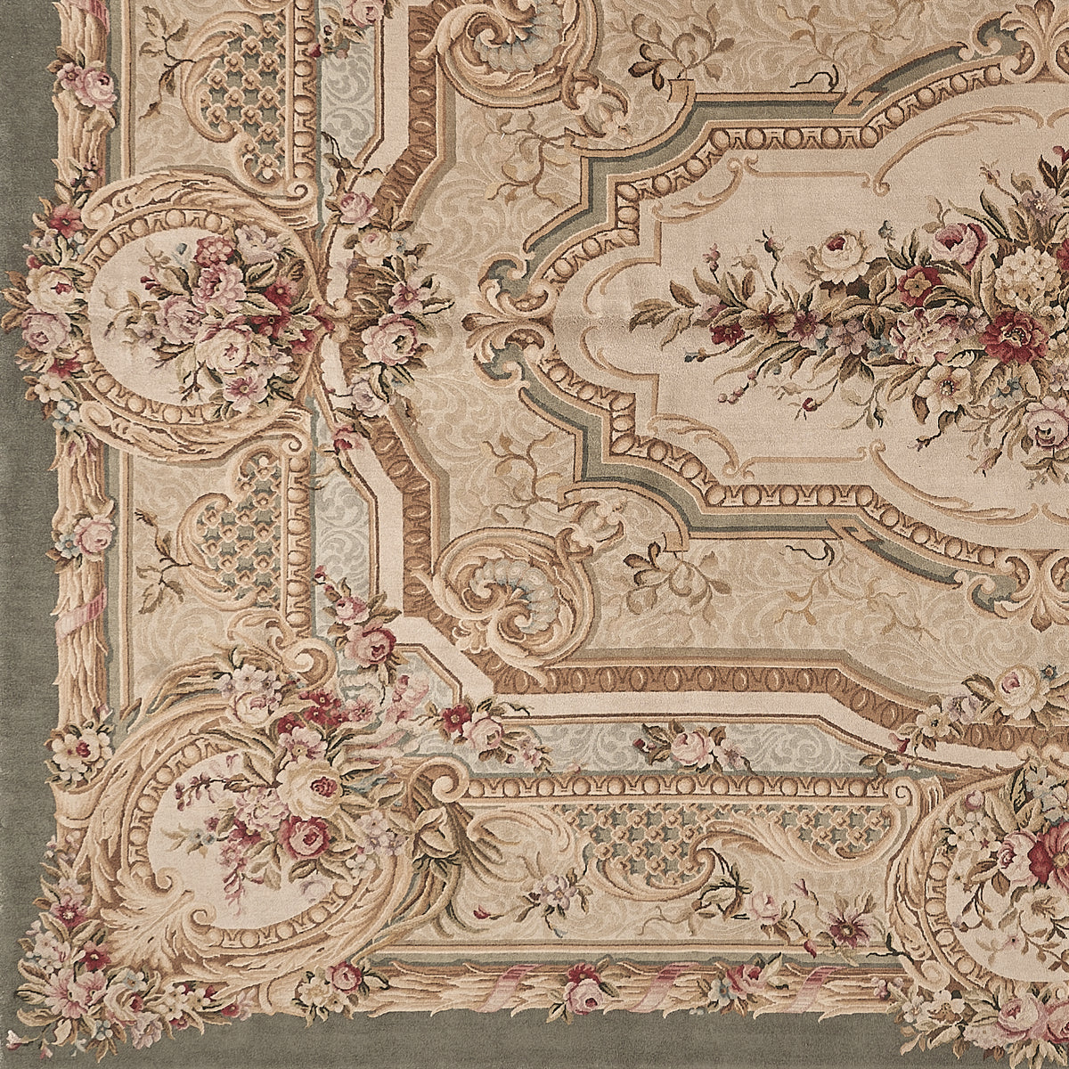 8086 Hand Knotted Savonnerie Carpet