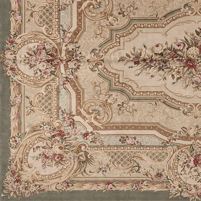 8086 Hand Knotted Savonnerie Carpet