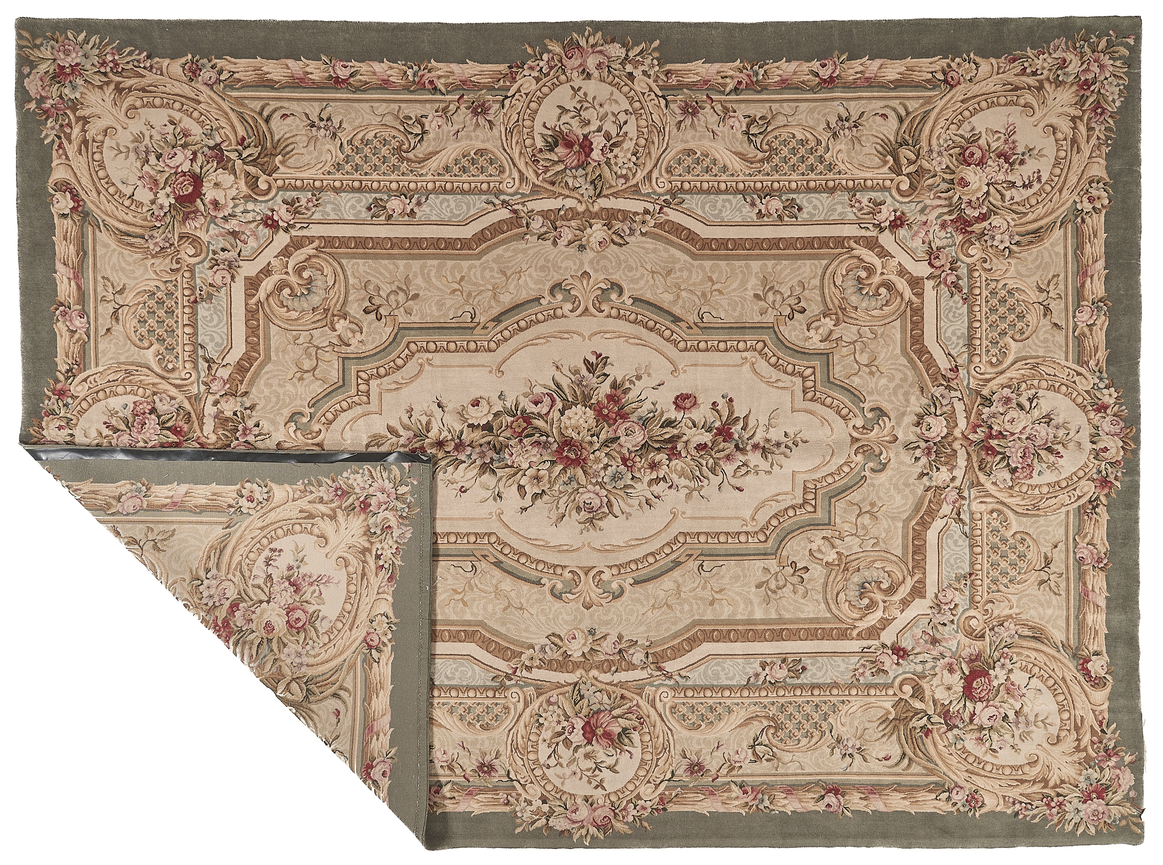 8086 Hand Knotted Savonnerie Carpet