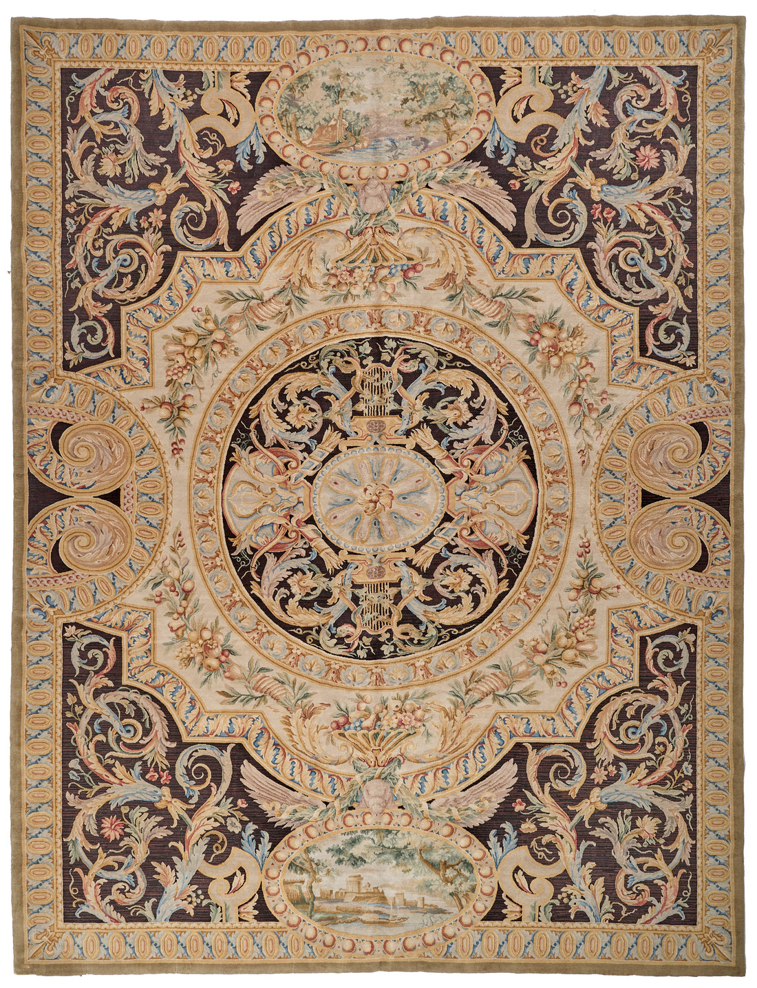 8087 Hand Knotted Savonnerie Carpet