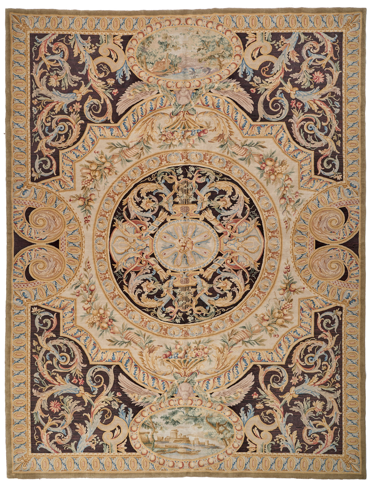 8087 Hand Knotted Savonnerie Carpet