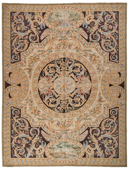 8087 Hand Knotted Savonnerie Carpet