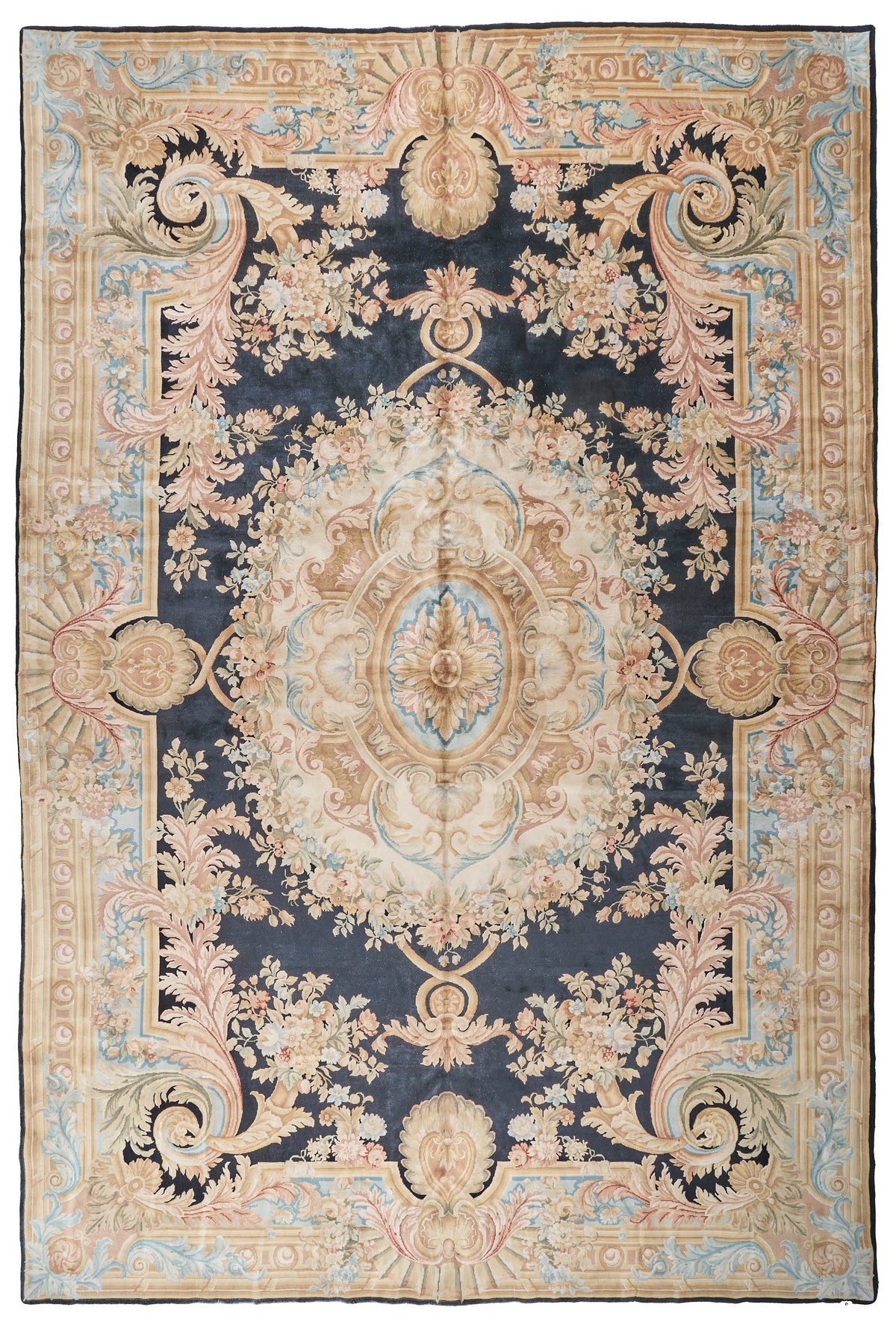 8092 Hand Knotted Savonnerie Carpet