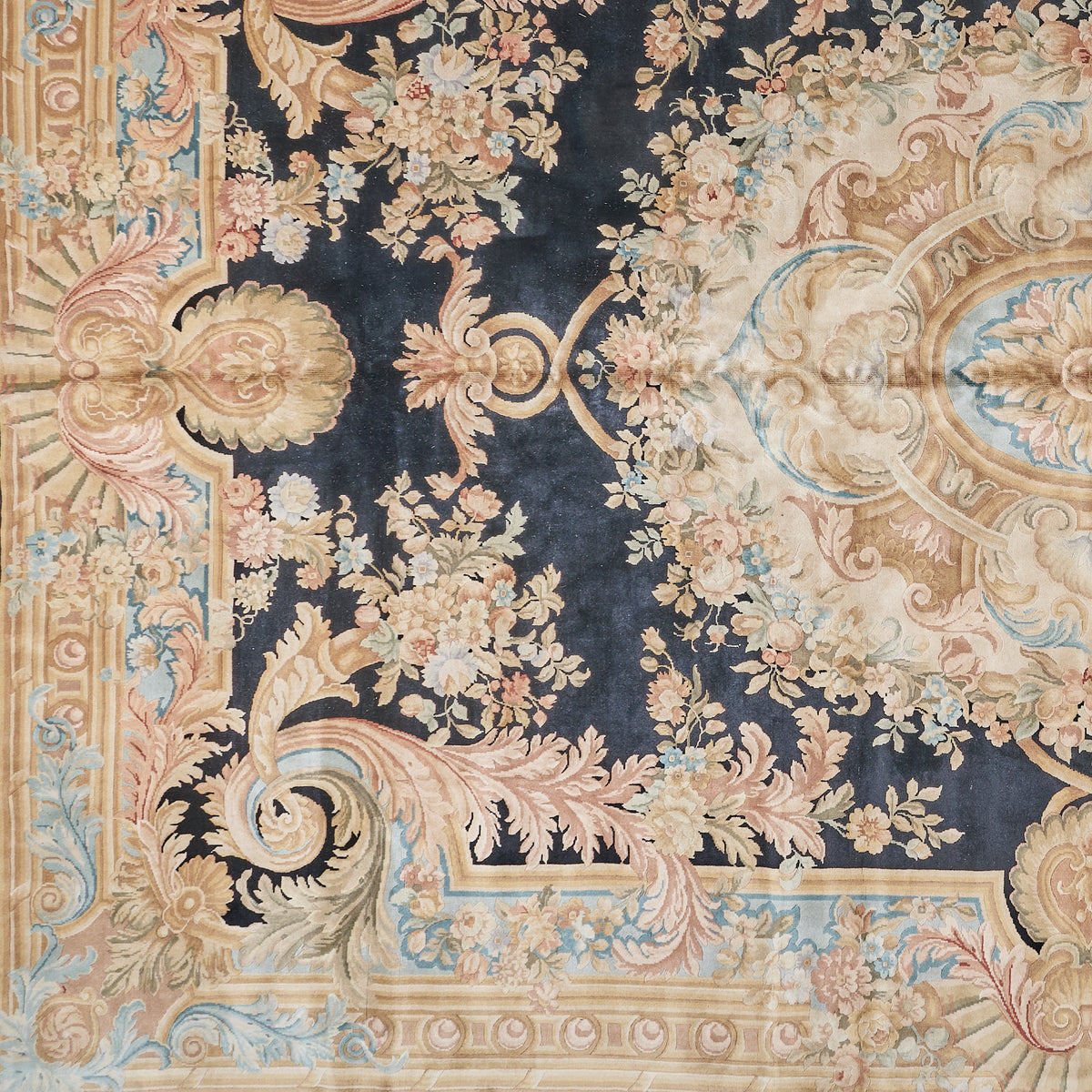 8092 Hand Knotted Savonnerie Carpet