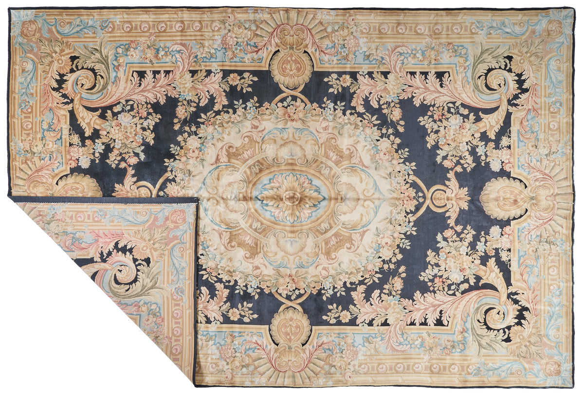 8092 Hand Knotted Savonnerie Carpet