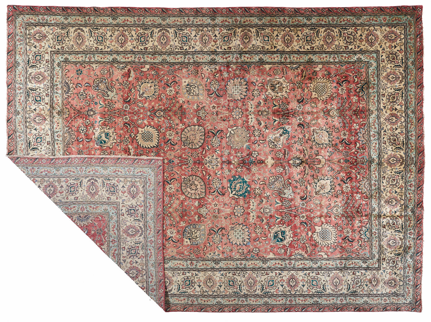 90002 Antique Persian Tabriz Circa 1880
