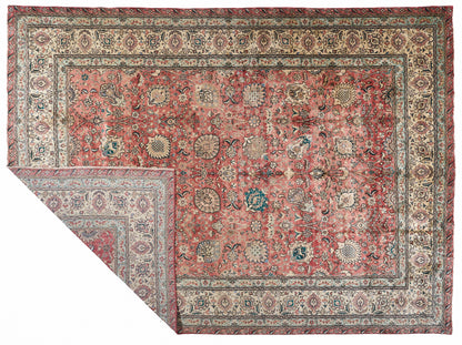 90002 Antique Persian Tabriz Circa 1880