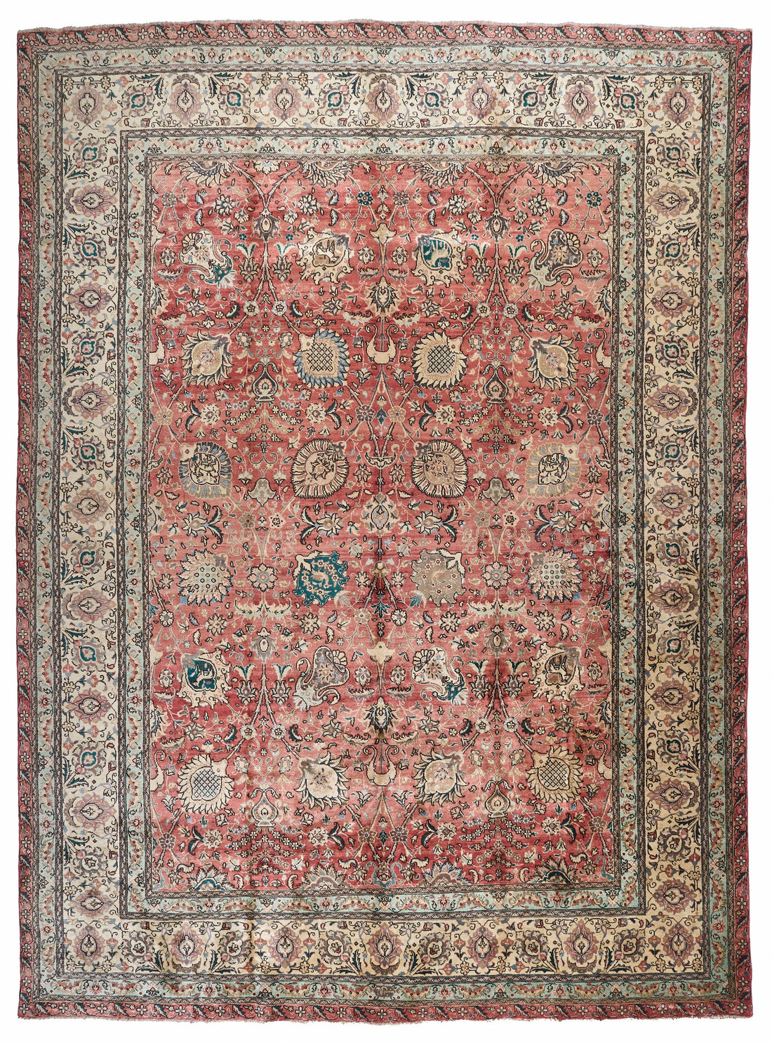 90002 Antique Persian Tabriz Circa 1880
