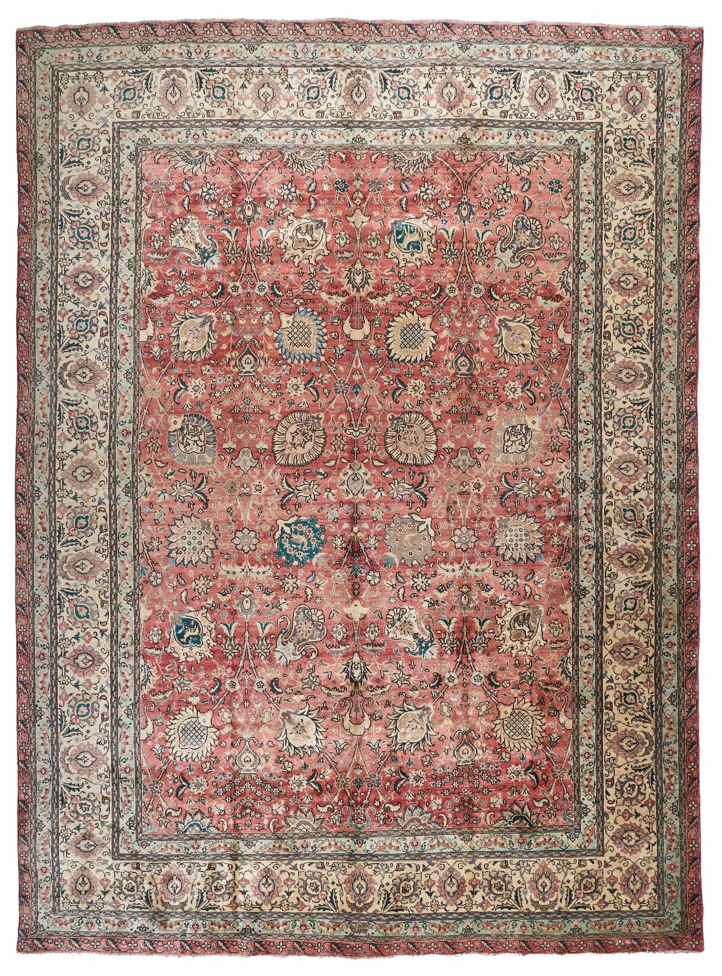 90002 Antique Persian Tabriz Circa 1880