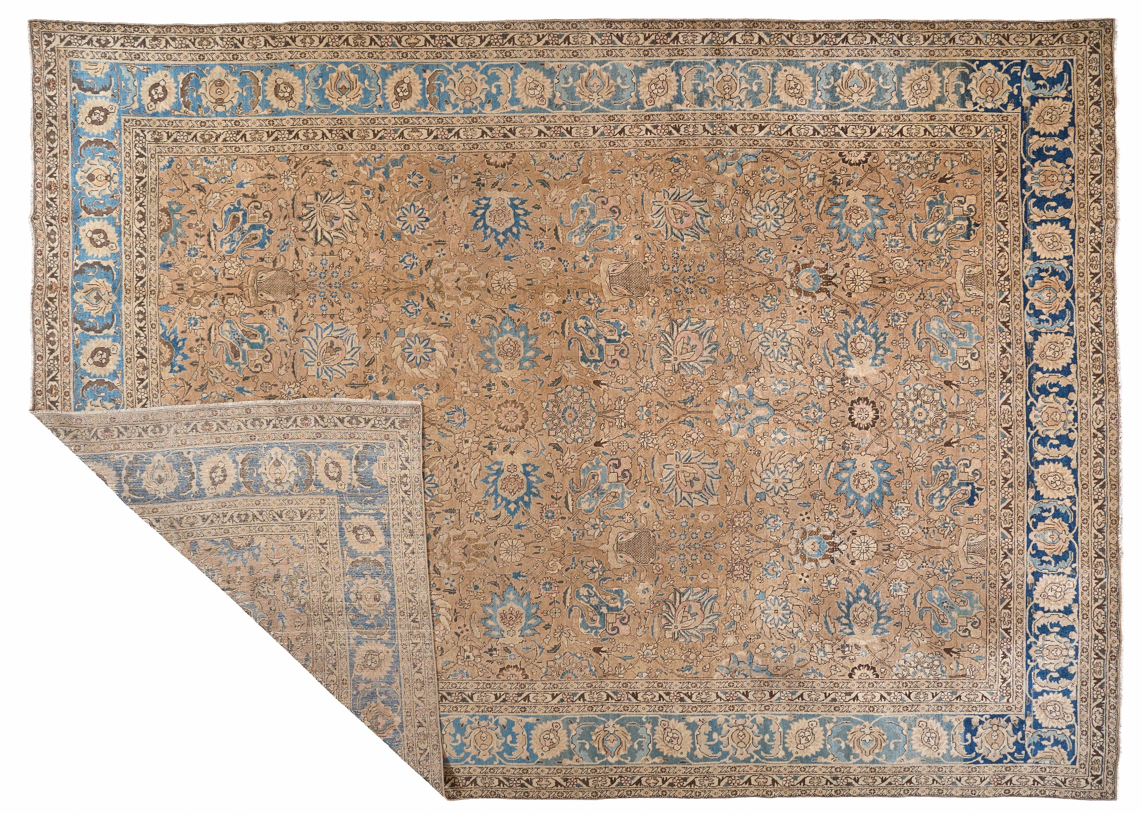 90005 Antique Persian Tabriz Circa 1880