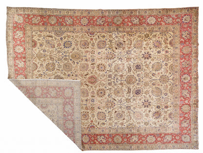 90008 Antique Persian Tabriz Carpet Circa 1900