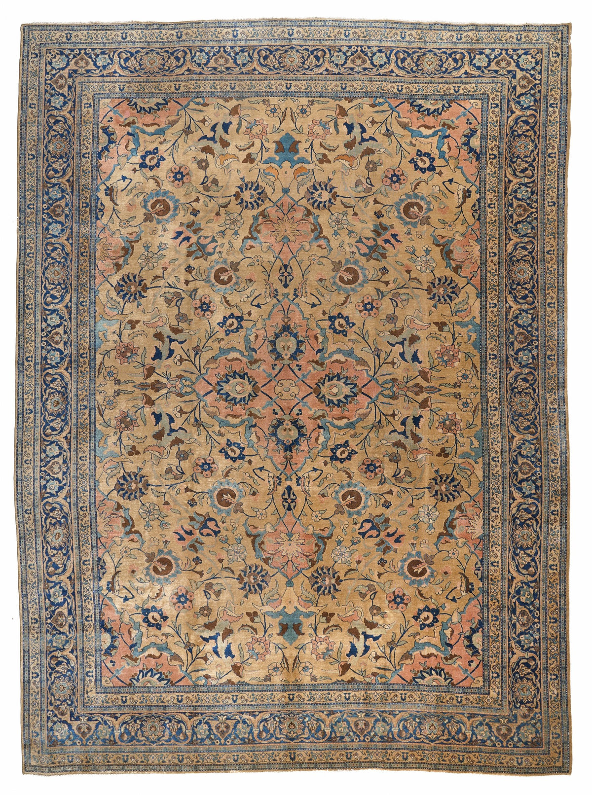 90010 Antique Persian Tabriz Carpet Circa 1900