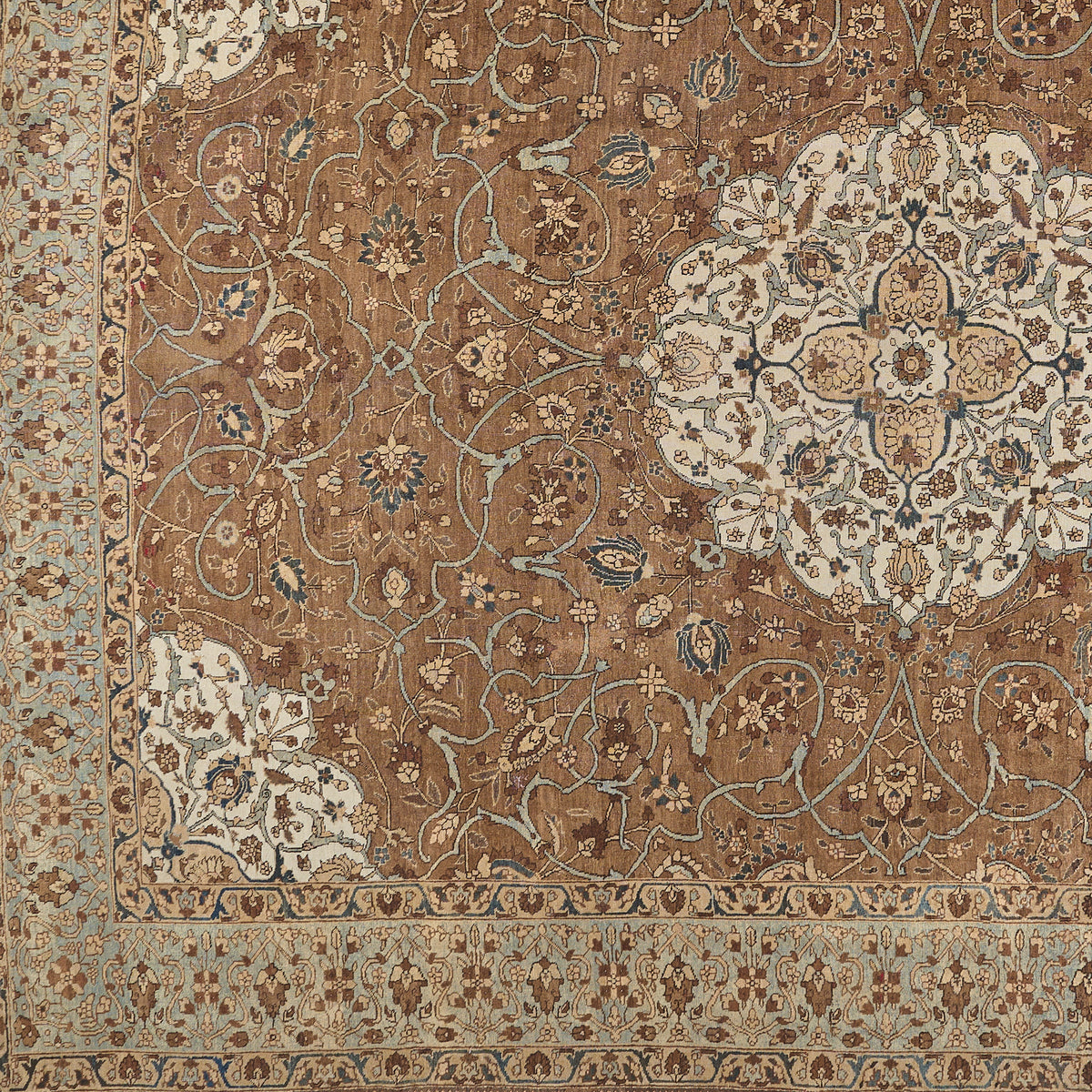 90011 Antique Persian Tabriz Carpet Circa 1920
