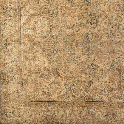 90012 Antique Persian Laver kirman Circa 1900