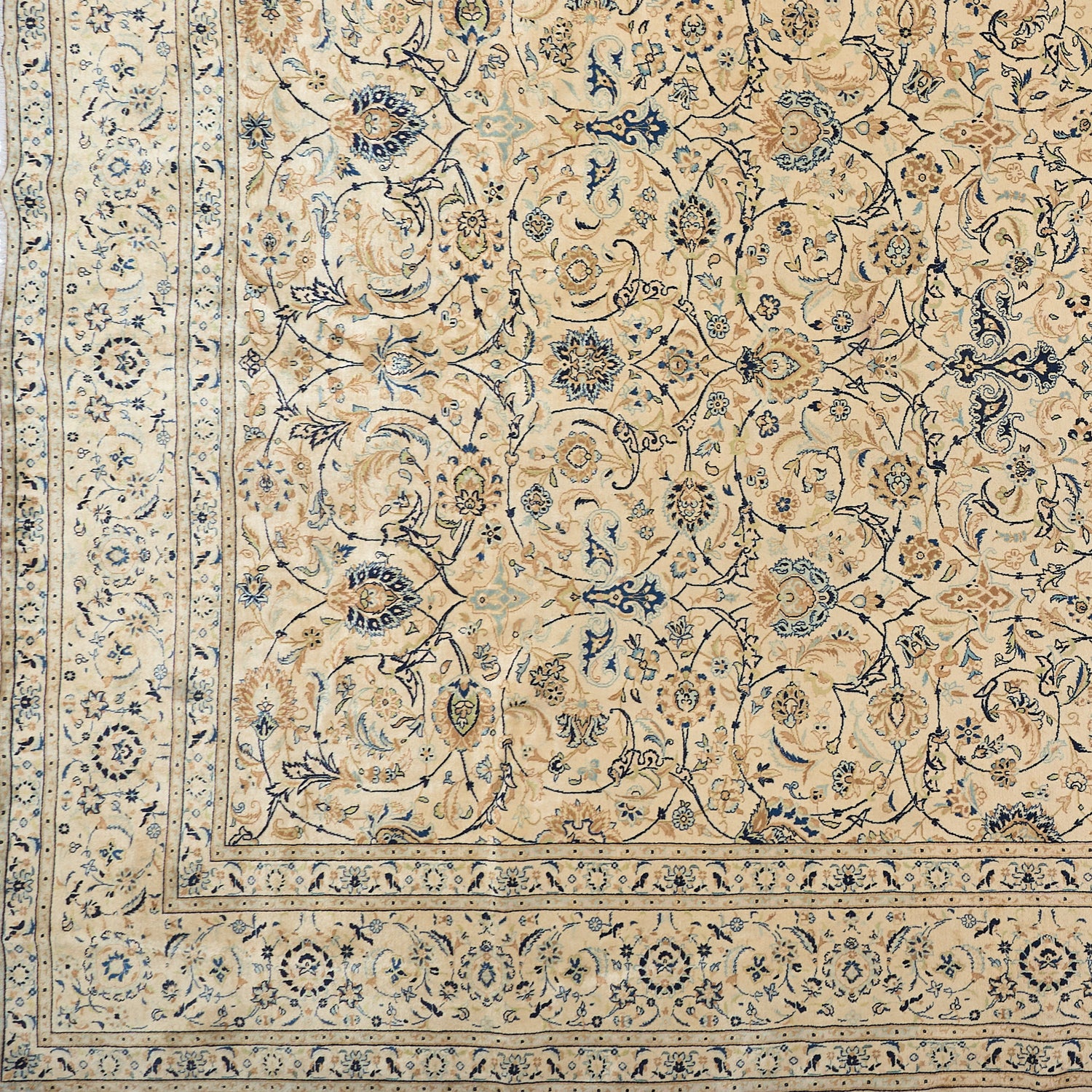 90015 Semi-Antique Persian Kashan Circa 1920