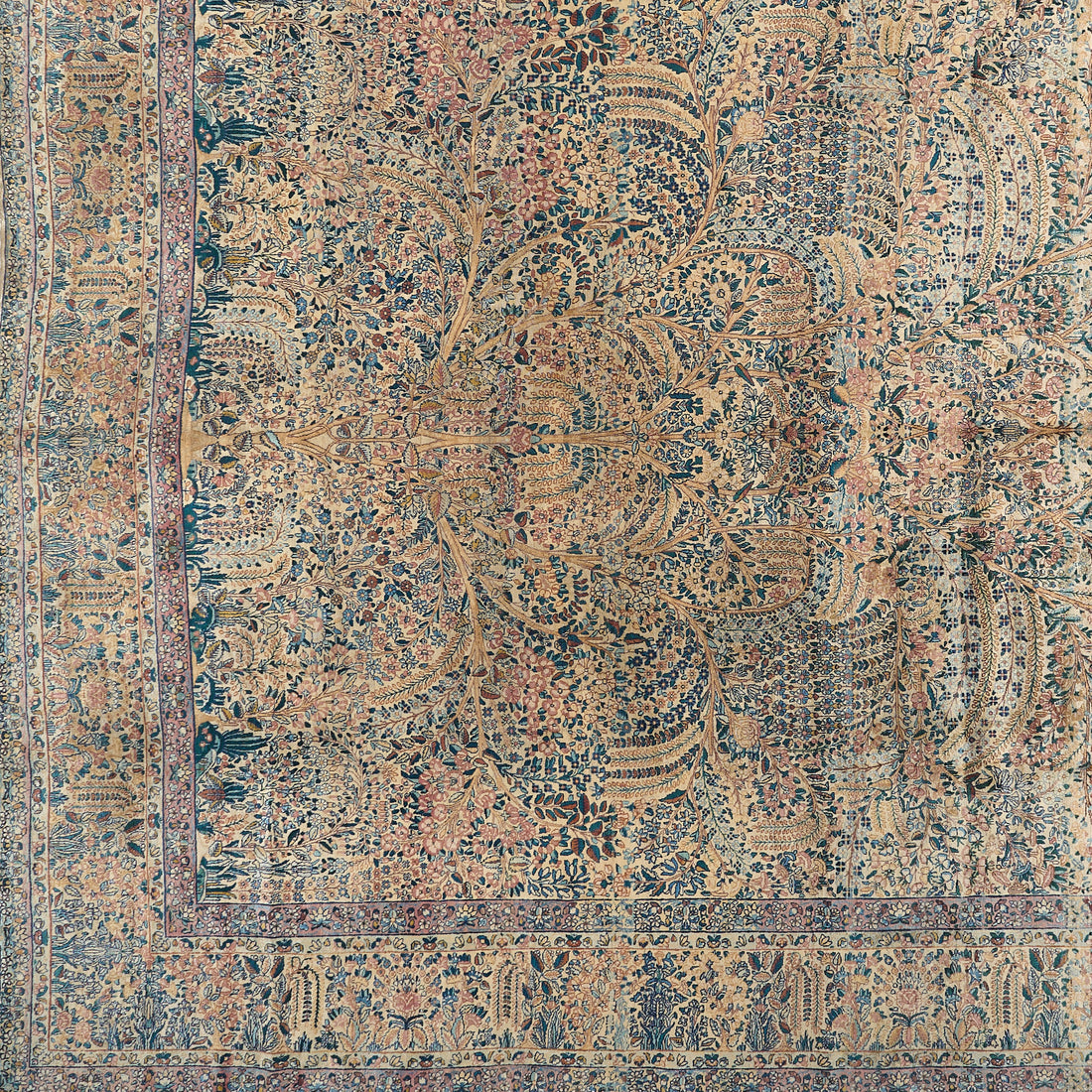 90017 Antique Persian laver kerman Rug Circa&amp;nbsp;1900