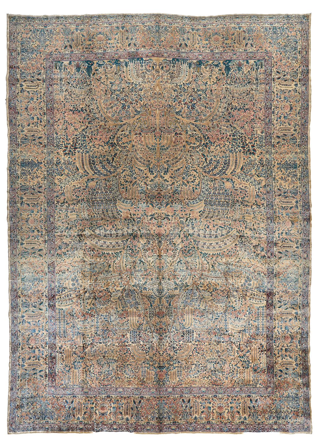 90017 Antique Persian laver kerman Rug Circa&amp;nbsp;1900
