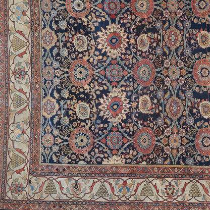 90019 Antique Persian Sultanabad Rug Circa 1880