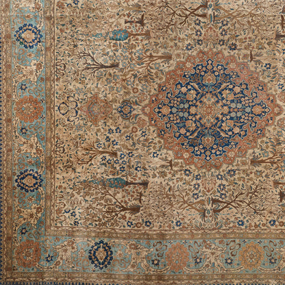 90021 Antique Persian Tabriz Rug Circa 1900