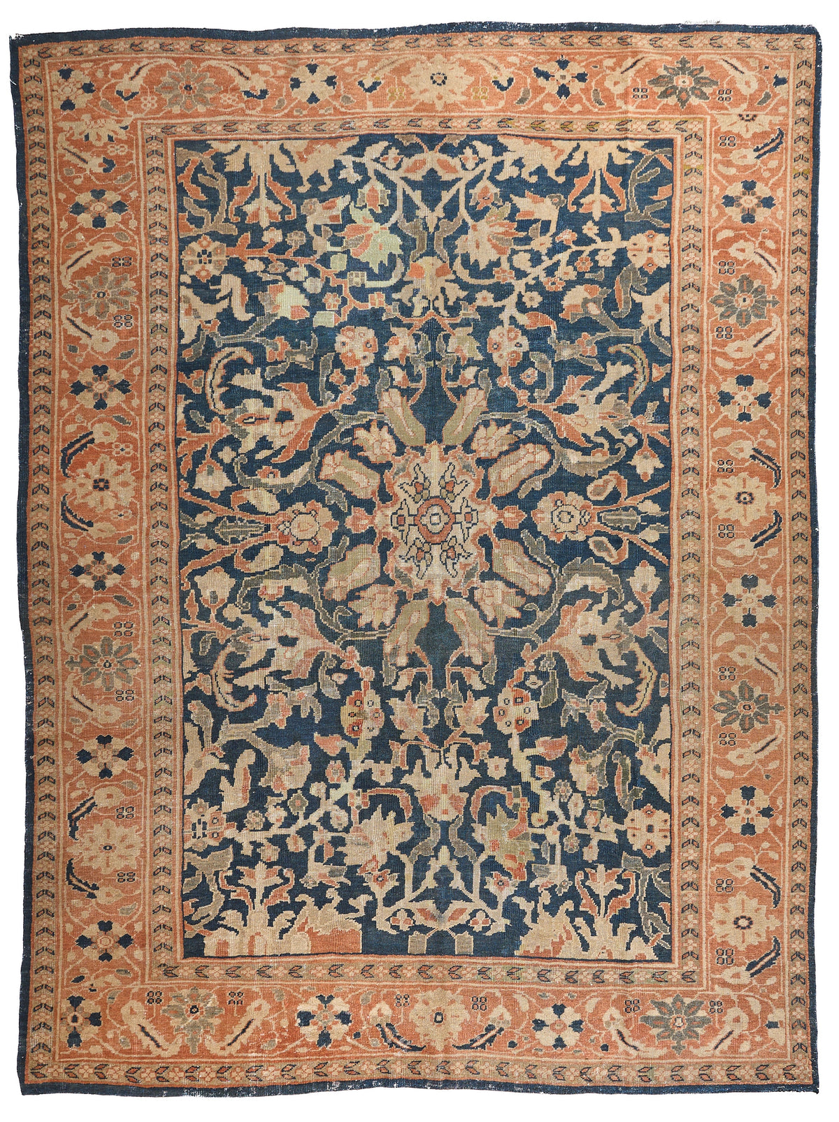 90035 Antique Persian Sultanabad Rug Circa 1880