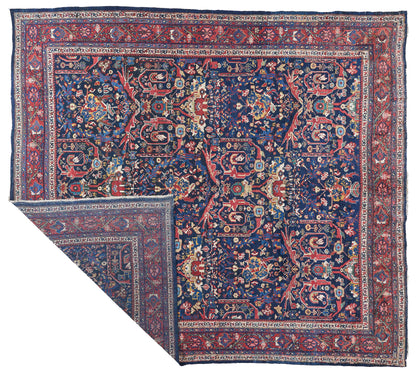 90039 Semi-Antique Persian Mahal Mostofi Design Circa 1000