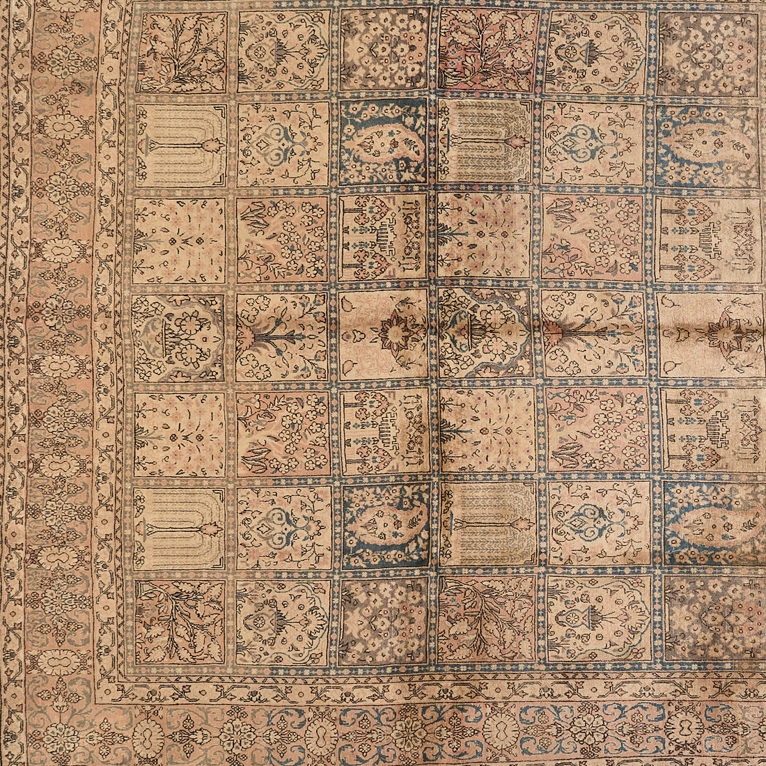 90043 Semi-Antique Persian Tabriz Rug Circa 1920