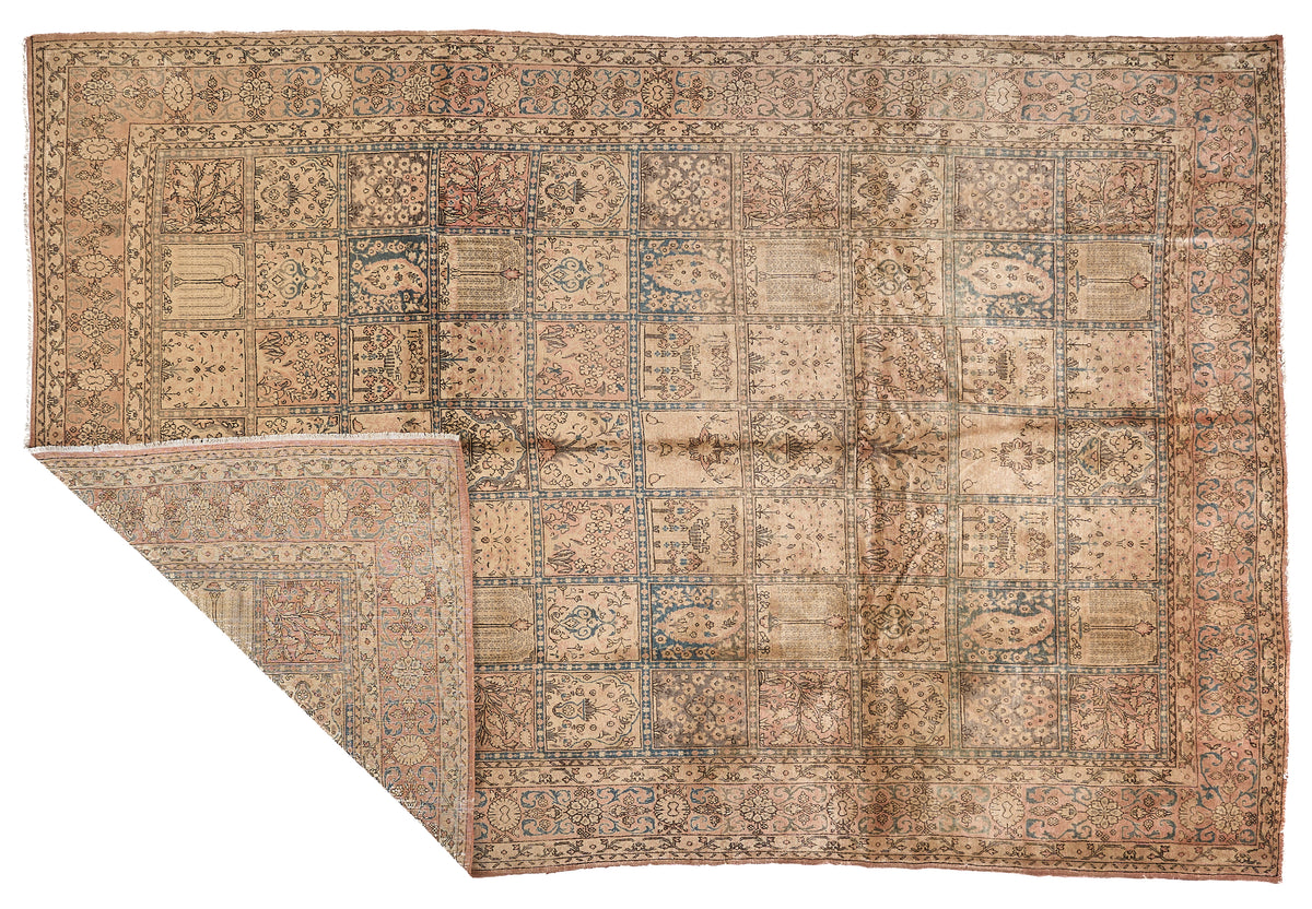 90043 Semi-Antique Persian Tabriz Rug Circa 1920