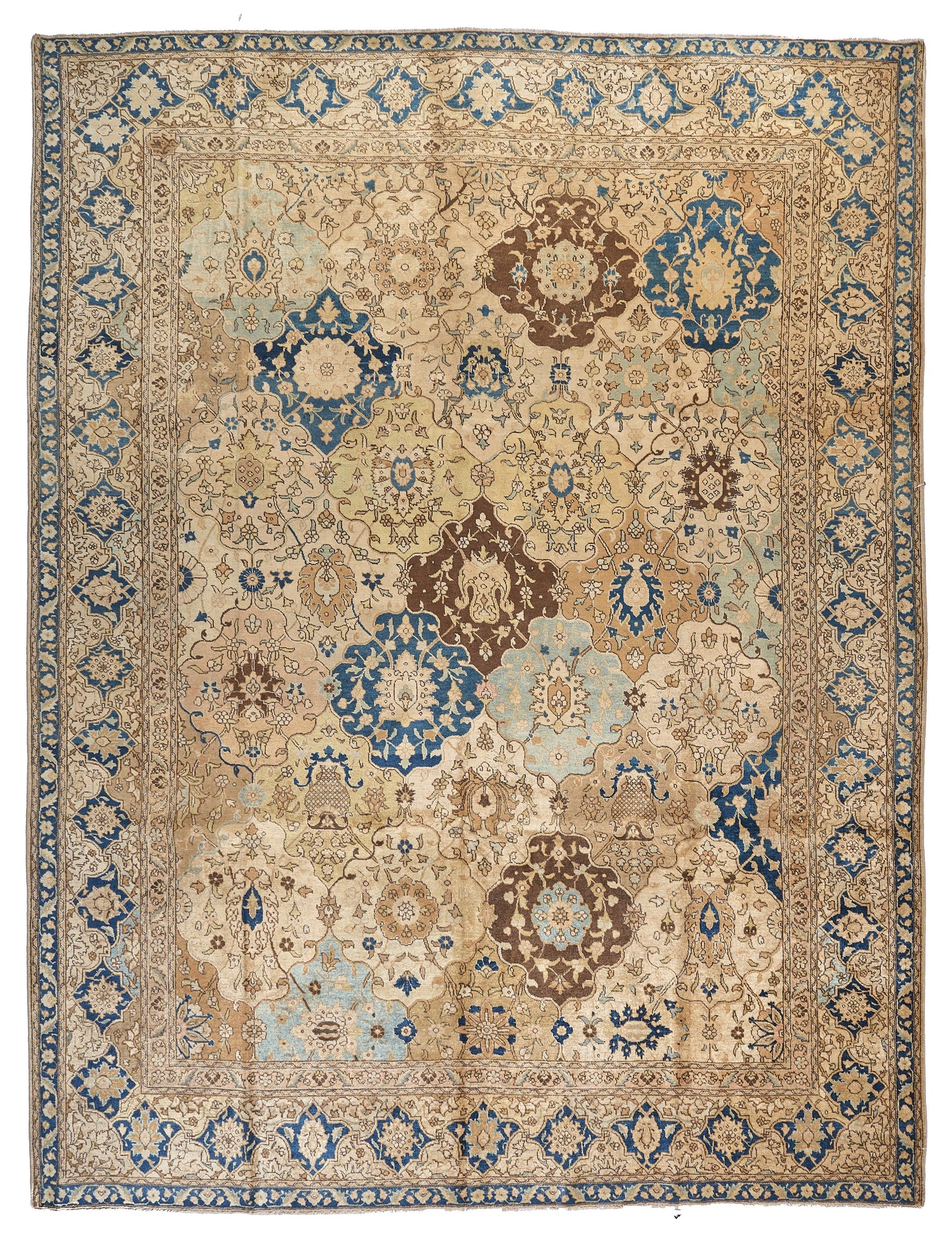 90052 Antique Persian Tabriz Circa 1900