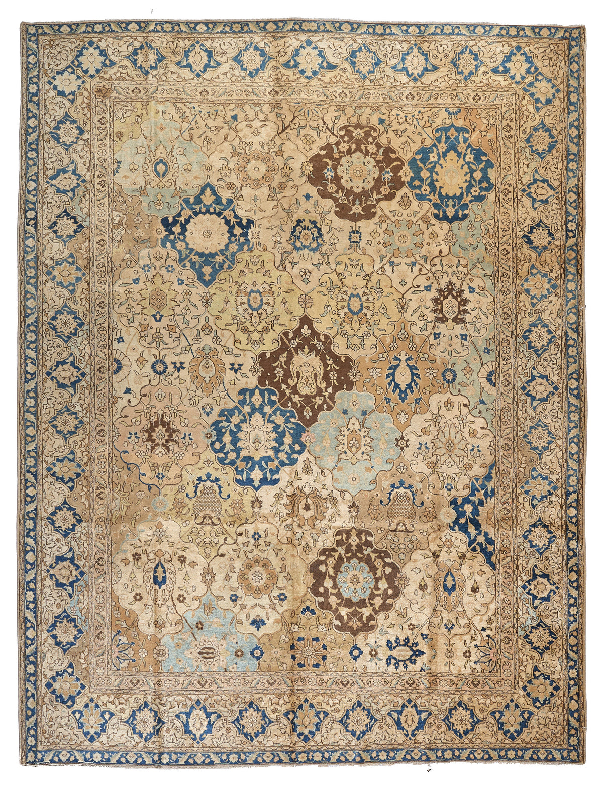 90052 Antique Persian Tabriz Circa 1900