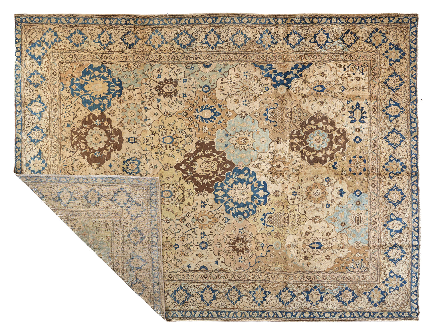 90052 Antique Persian Tabriz Circa 1900
