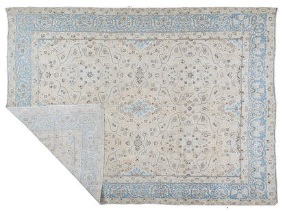 90055 Semi Antique Persian Laver Kirman Circa 1940