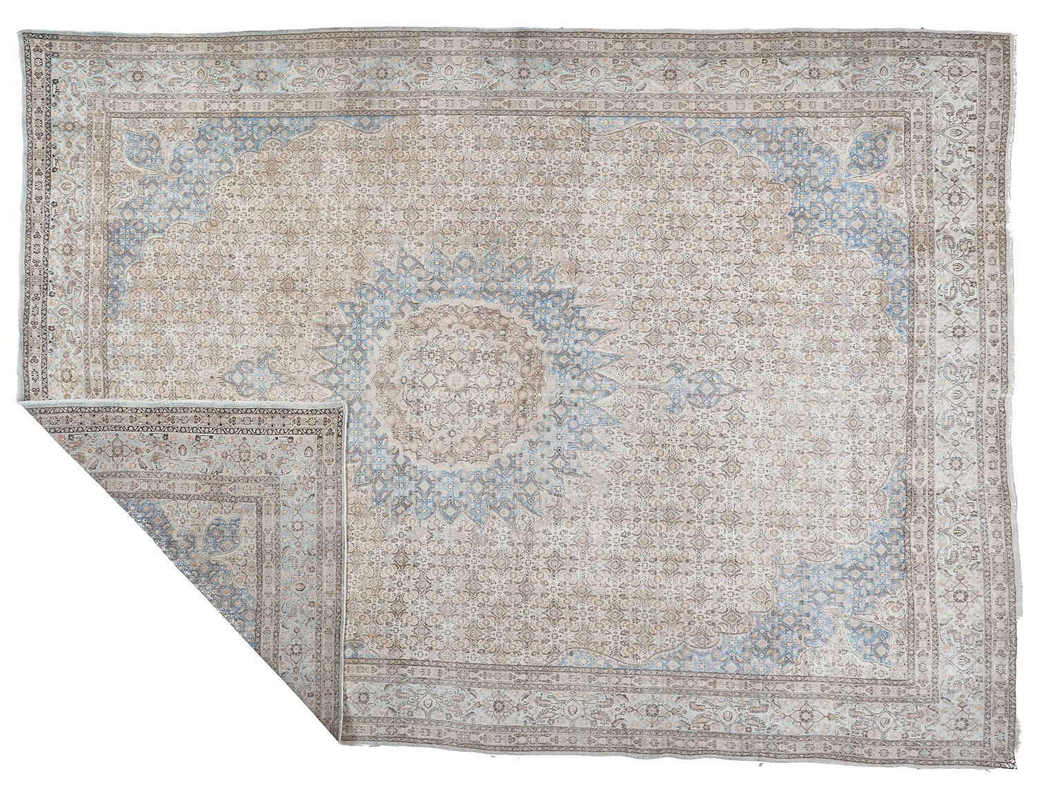 90057 Semi-Antique Persian Tabriz Circa 1920