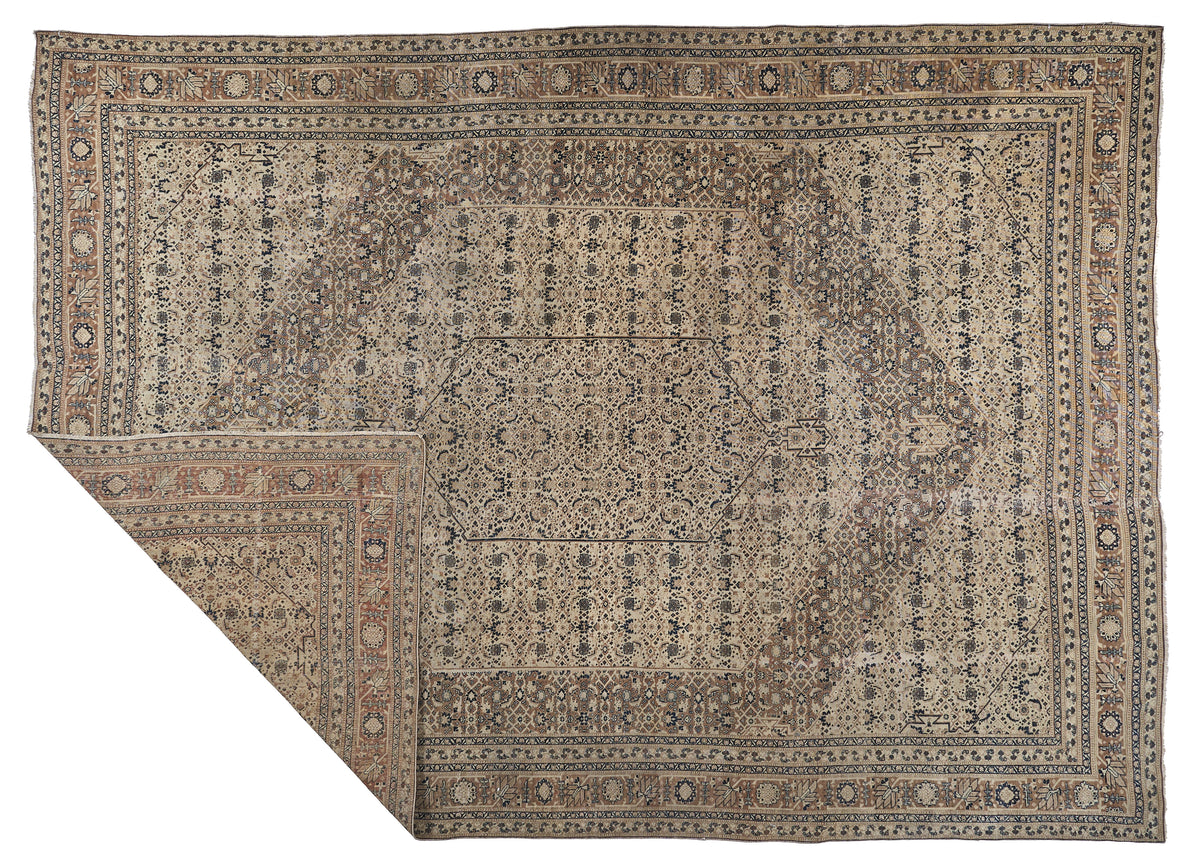 90058 Semi-Antique Persian Tabriz Circa 1900