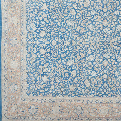 90065 Semi Antique Persian Laver Kirman Circa 1960