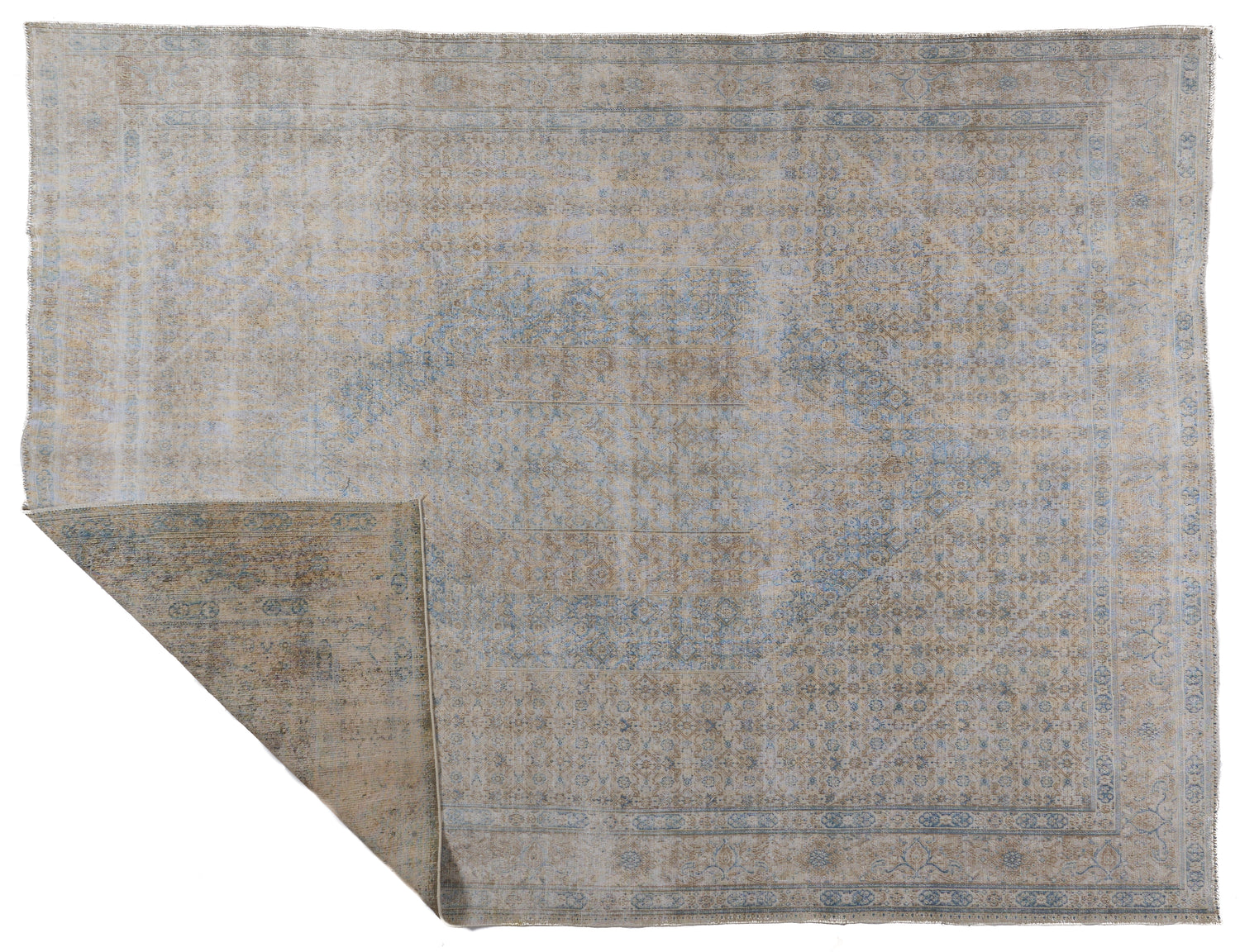 90067 Semi-Antique Persian Tabriz Circa 1950
